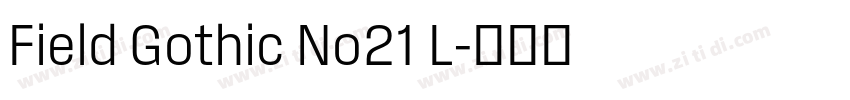 Field Gothic No21 L字体转换